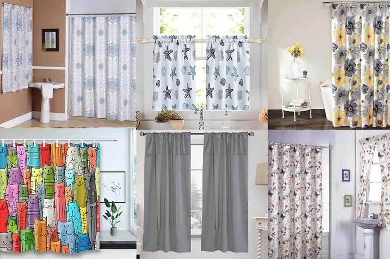 Bathroom Curtains: Types of fabrics and Ideas to decorate
