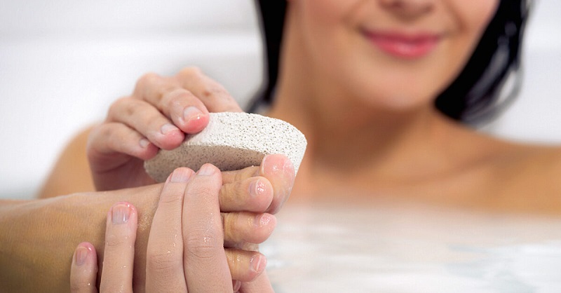 How to use a pumice stone