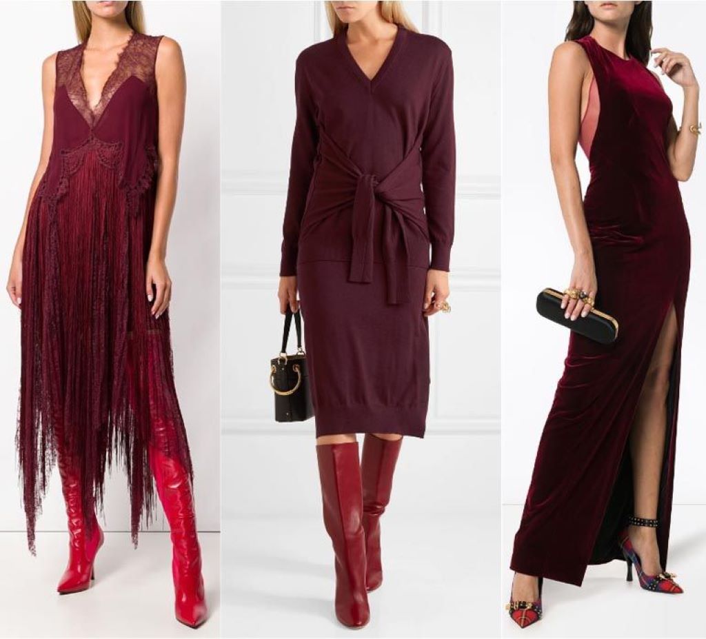 What Color Shoes to Wear With a Burgundy Dress