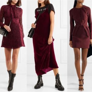 Color Shoes to Wear With a Burgundy Dress
