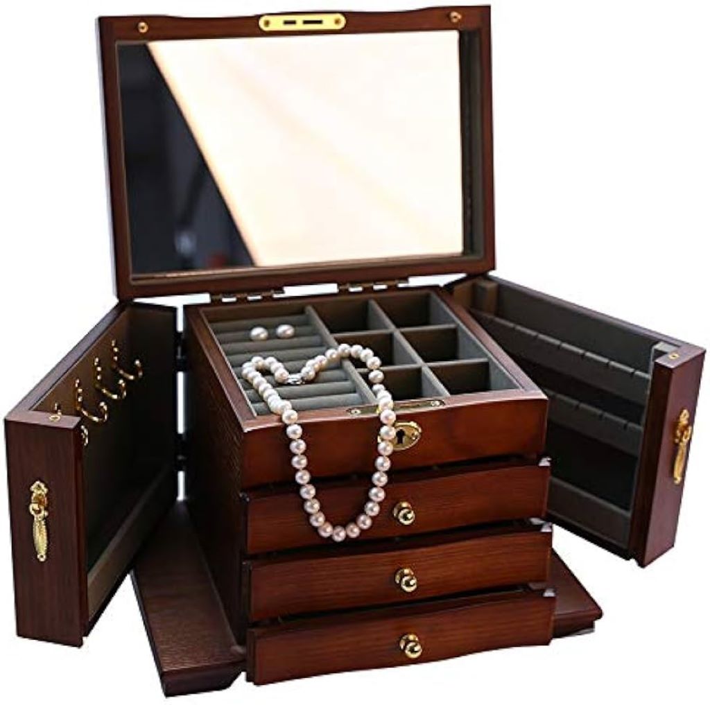 Unlock the Magic of Mirrored Jewelry Boxes: Organize Your Precious Gems with Style
