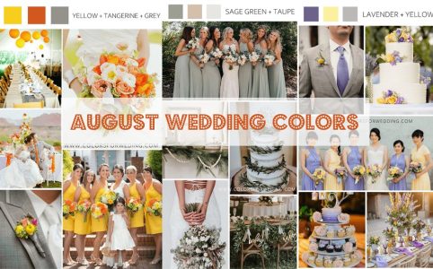 Trending August Wedding Colors