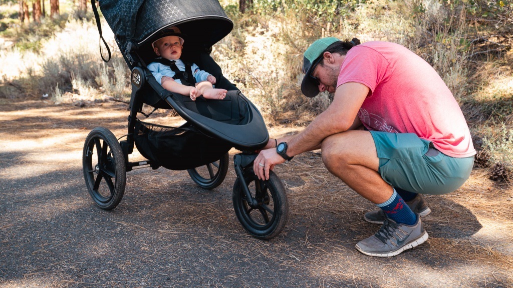 Why does the front wheel of my jogging stroller shake