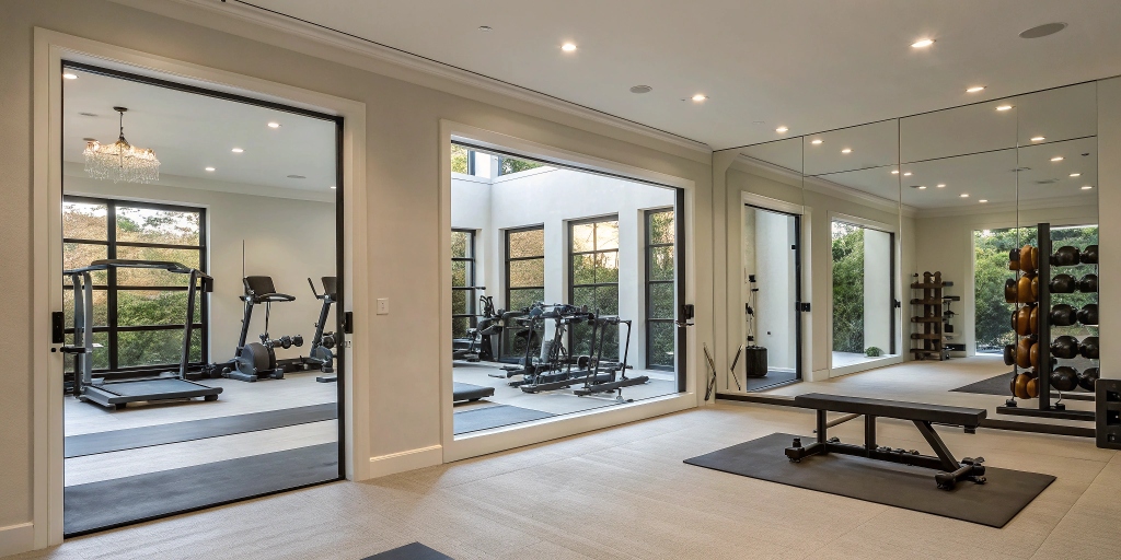 Ultimate guide to gym mirrors for home gyms, showing how mirrors enhance workouts and transform exercise spaces.