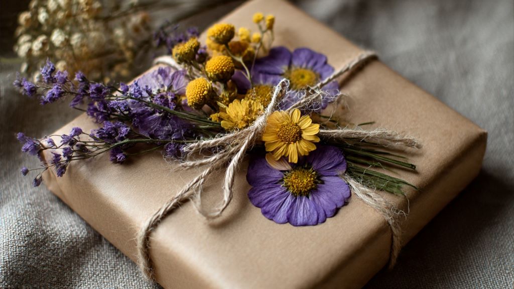 How to Use Pressed Flowers on Gifts