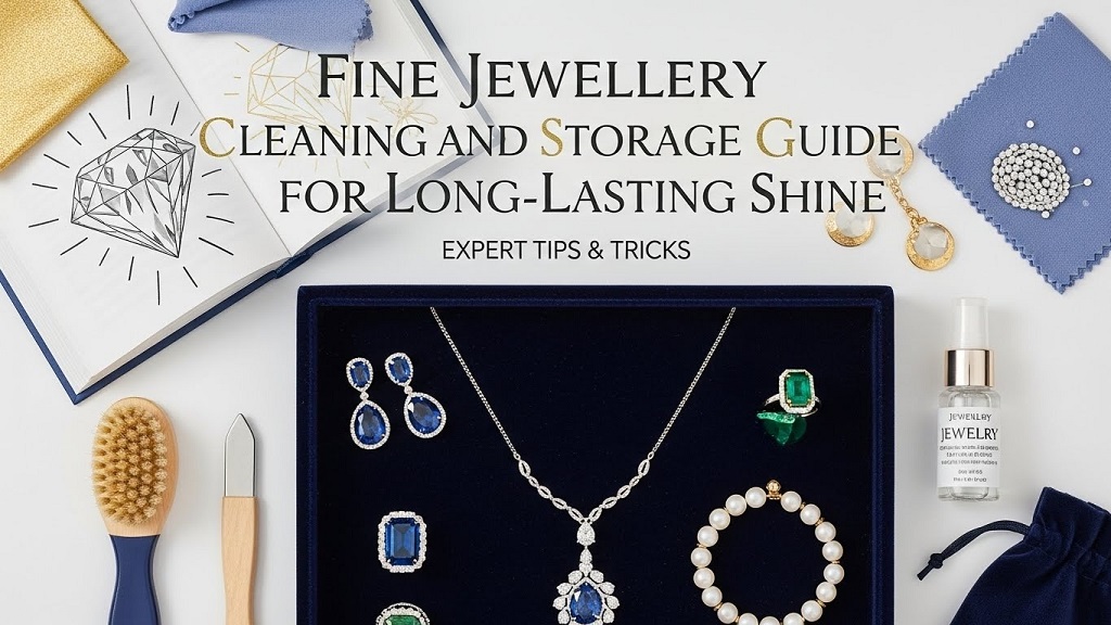 Cleaning fine jewellery with mild soap and a soft brush