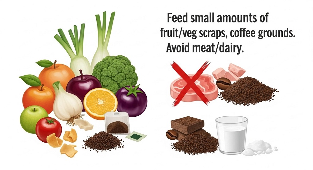 Finished vermicompost ready for garden use